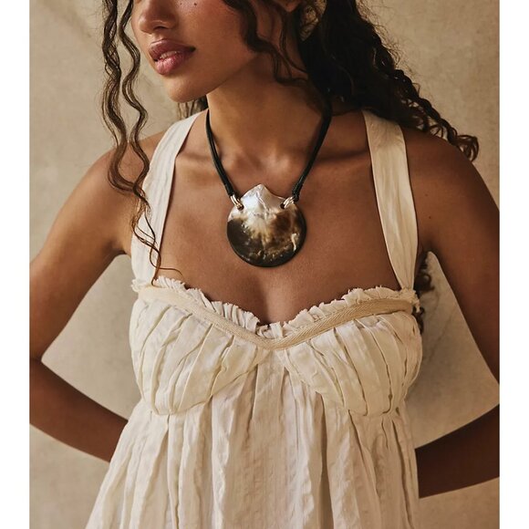 FREE PEOPLE Poppy Midi Dress / Coconut Milk - Picture 3 of 9